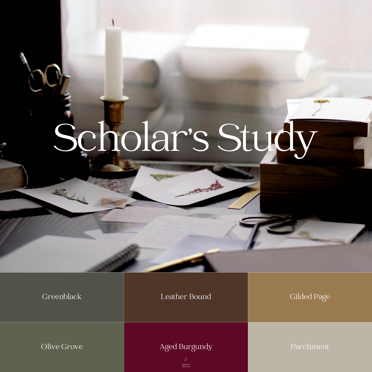 The Aura Drop Earrings – Greenblack – Winter Collection · The Scholar's Study | Hypoallergenic 18K Gold-Plated – Handmade Jewelry