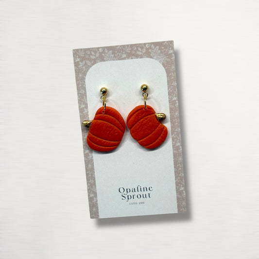 The Pumpkin Drop Earrings – Orange · Autumn Collection