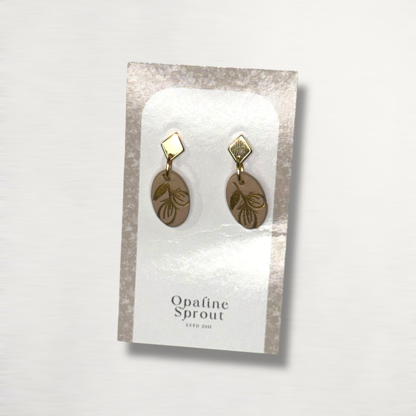 Drop Dangle Earrings · Hypoallergenic 18K Gold Plated Stainless Steel · Clay Earrings