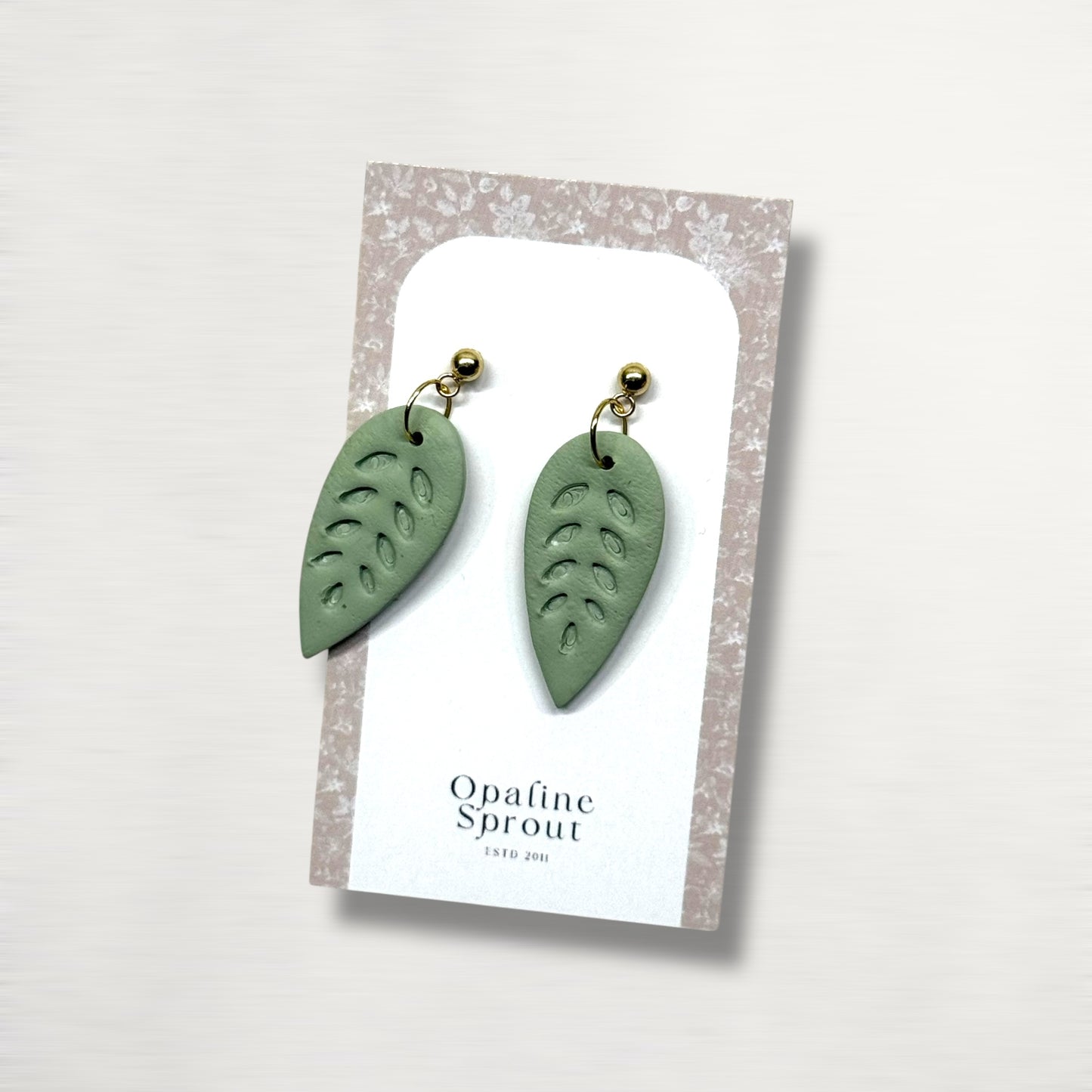 The Leaf Drop Earrings – Prickly Pear · Autumn Collection