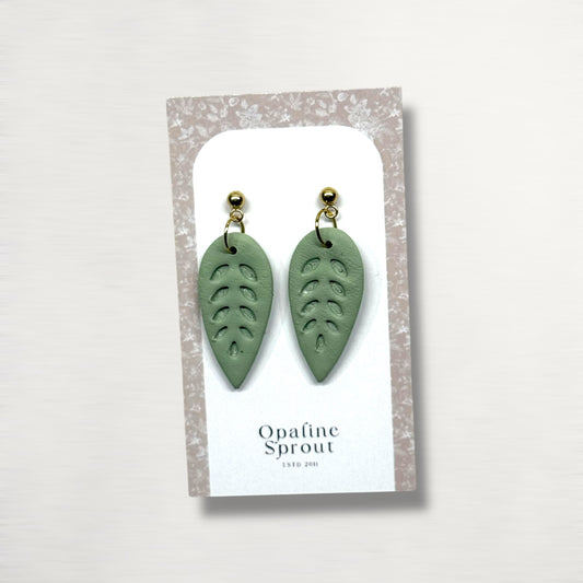 The Leaf Drop Earrings – Prickly Pear · Garden Collection