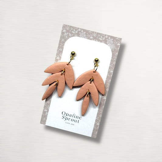 The Falling Leaf Earrings – Soft Blush I · Garden Collection