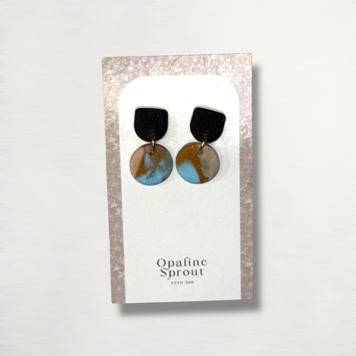 The Tandem Drop Earrings – Desert Jasper – Special Edition | Hypoallergenic 18K Gold-Plated – Handmade Jewelry