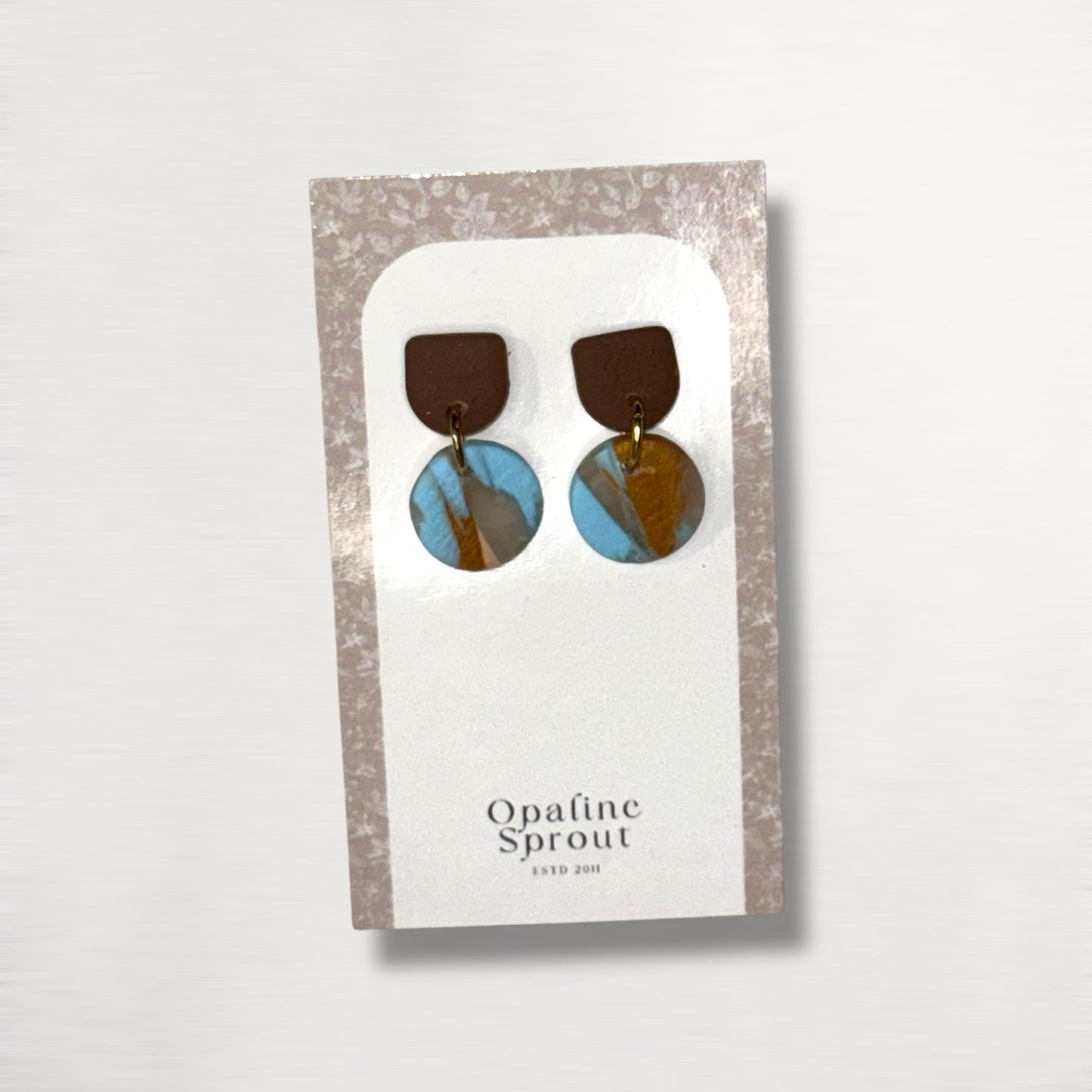 The Tandem Drop Earrings – Desert Jasper – Special Edition | Hypoallergenic 18K Gold-Plated – Handmade Jewelry