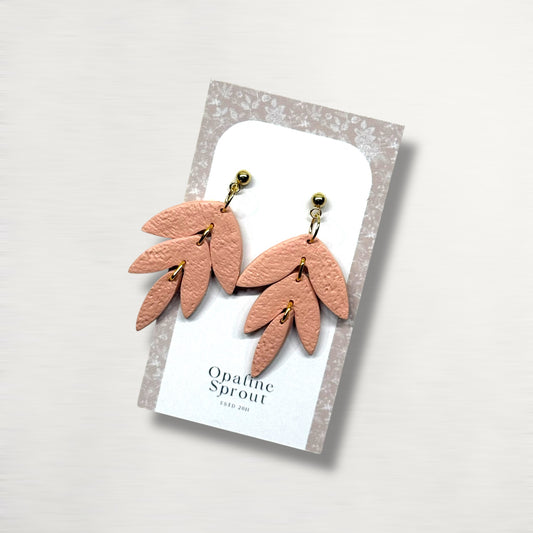 The Falling Leaf Earrings – Soft Blush II · Garden Collection
