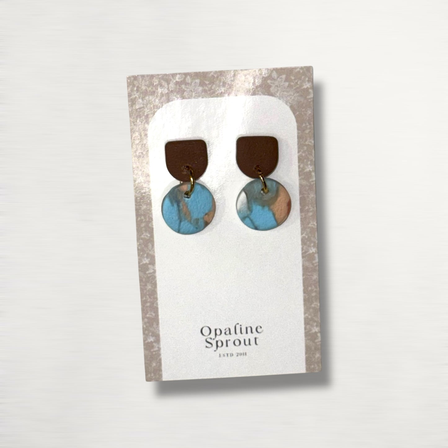 The Tandem Drop Earrings – Desert Jasper – Special Edition | Hypoallergenic 18K Gold-Plated – Handmade Jewelry