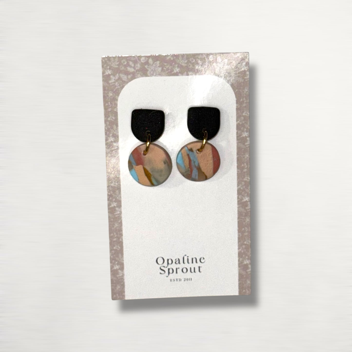 The Tandem Drop Earrings – Desert Jasper – Special Edition | Hypoallergenic 18K Gold-Plated – Handmade Jewelry