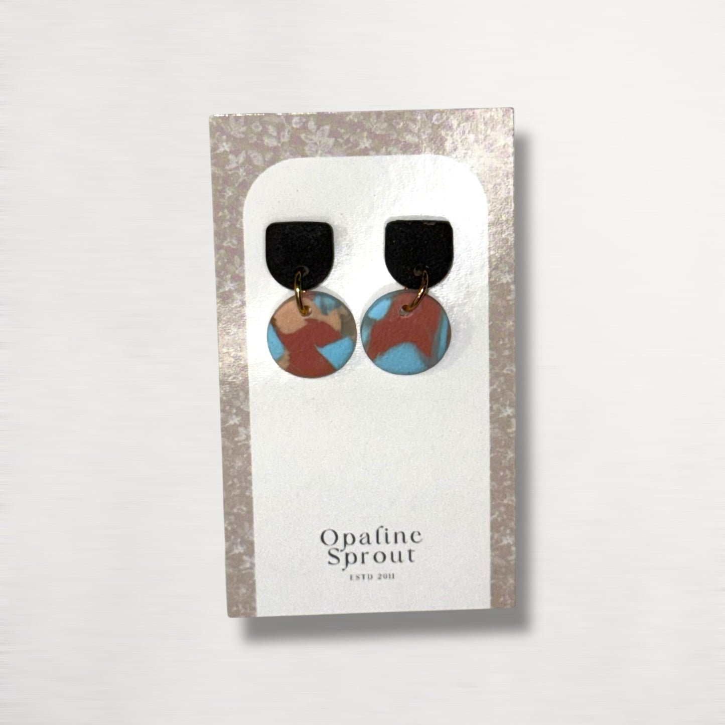 The Tandem Drop Earrings – Desert Jasper – Special Edition | Hypoallergenic 18K Gold-Plated – Handmade Jewelry