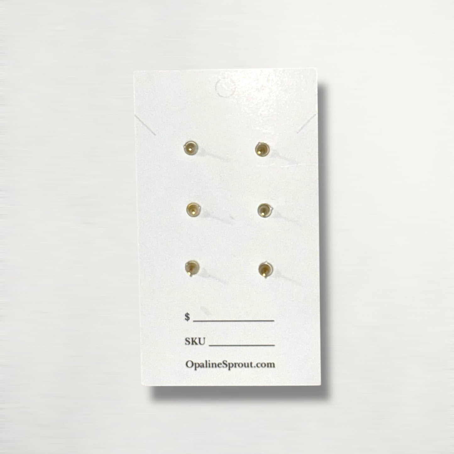 The Dot Studs – Special Edition | 18K Gold-Plated Hypoallergenic Resin Studs