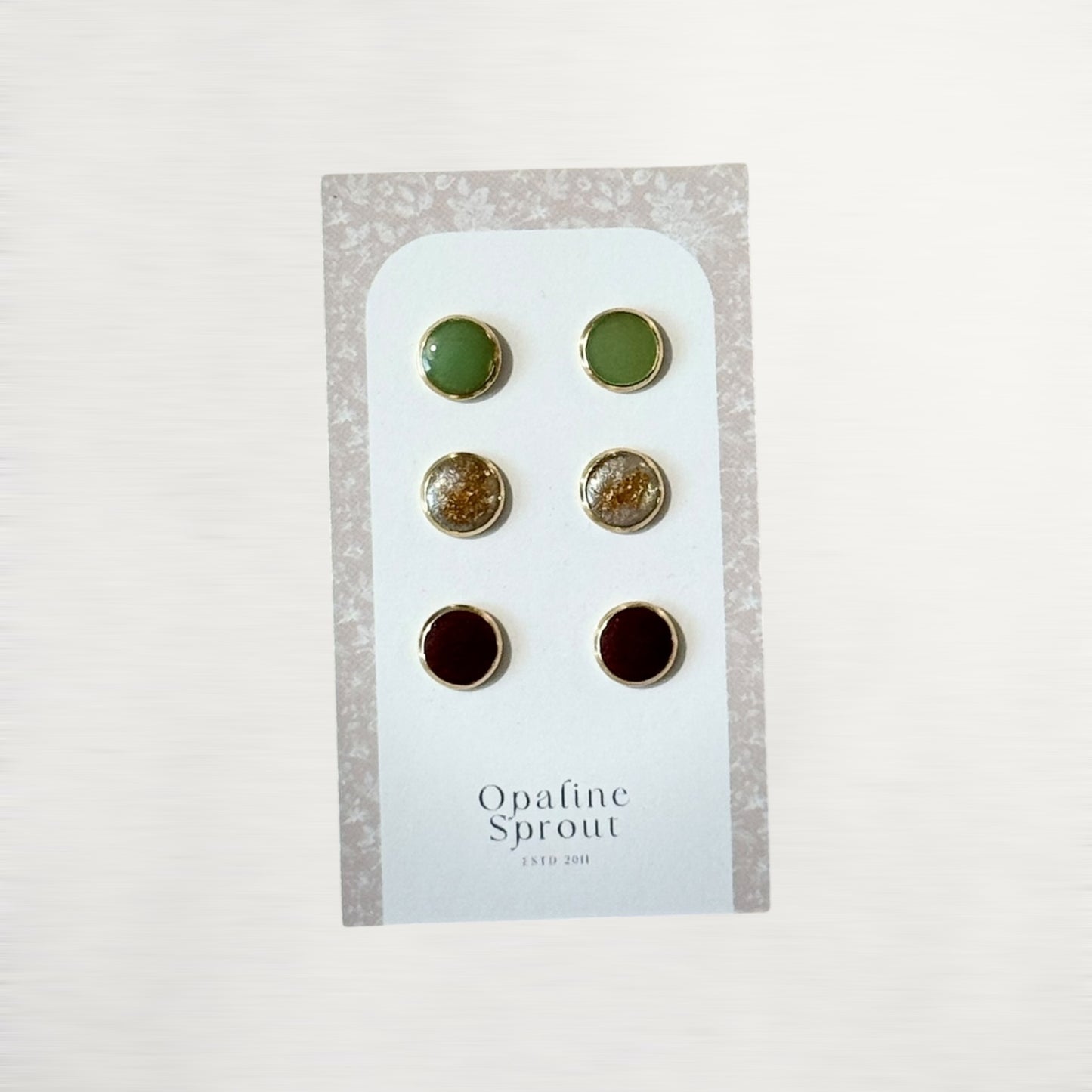 The Dot Studs – Special Edition | 18K Gold-Plated Hypoallergenic Resin Studs