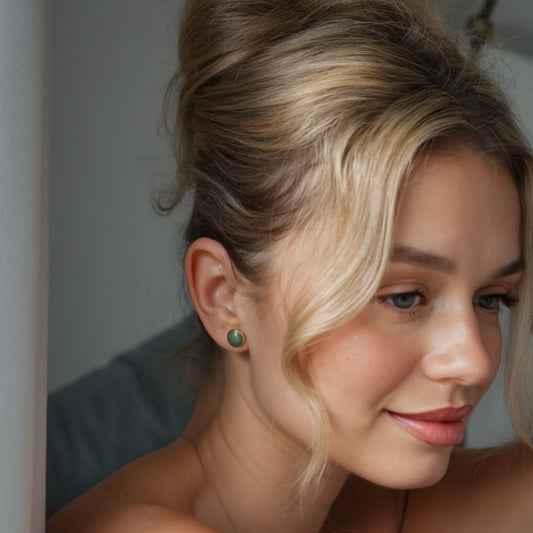 The Dot Studs – Sea Glass · Water Collection · Medium