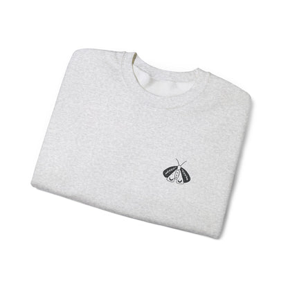 Luna Moth Embroidered Crewneck Sweatshirt - Unisex