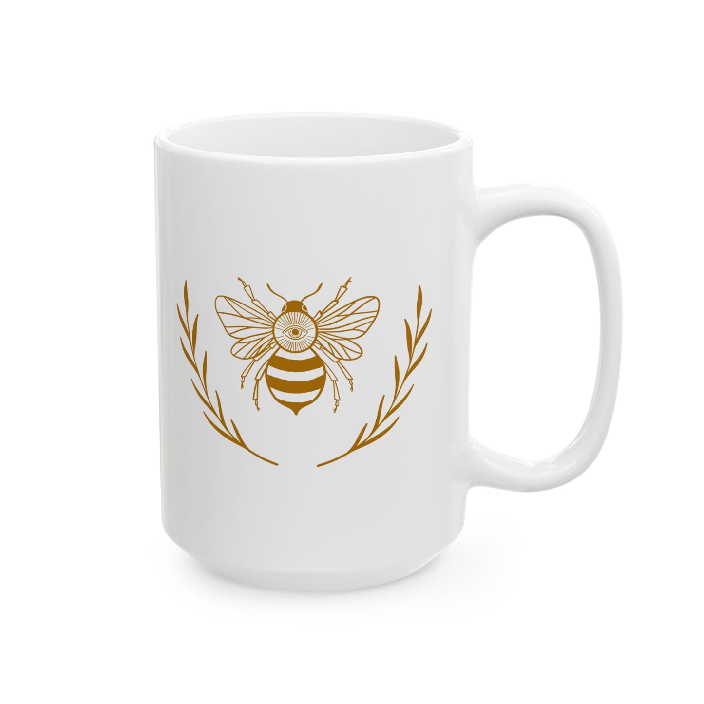 Mystical Bee Ceramic Mug, 11oz or 15oz