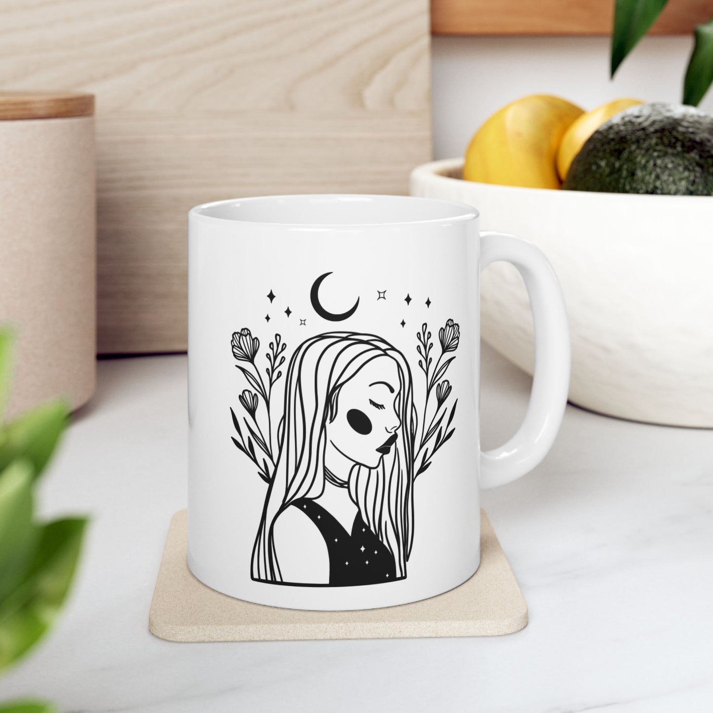 Lunar Woman Ceramic Mug, 11oz or 15oz