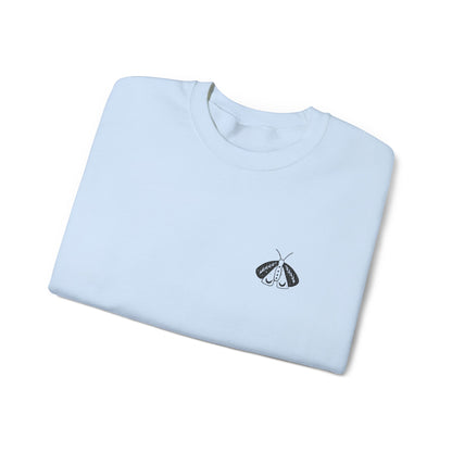 Luna Moth Embroidered Crewneck Sweatshirt - Unisex