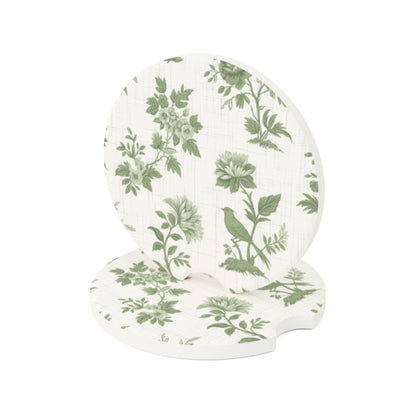 Green Chinoiserie - Soapstone Car Coaster