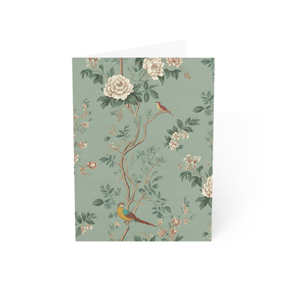 Green Chinoiserie Friendship Greeting Cards - 1, 10, 30, or 50 Pack