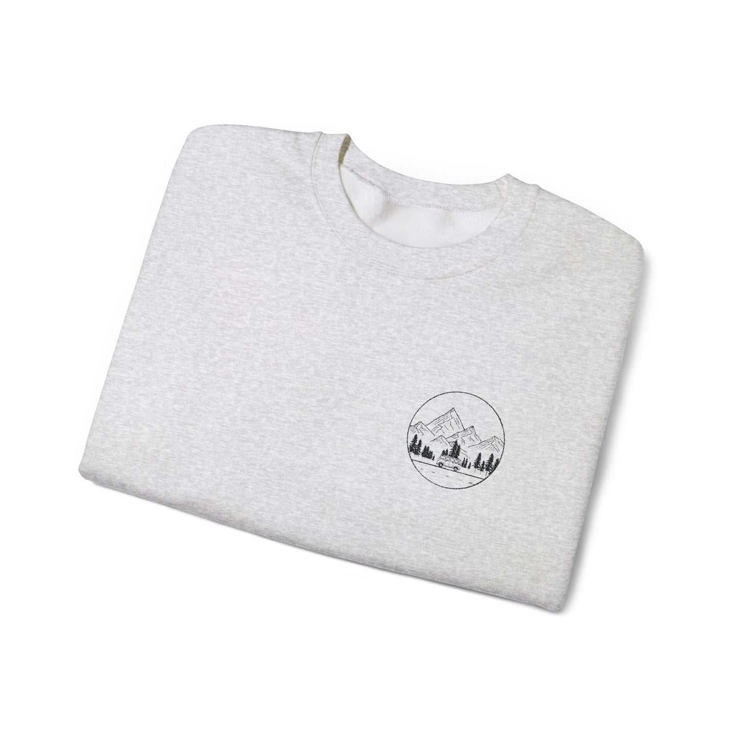 Mountain Majesty Embroidered Crewneck Sweatshirt - Unisex