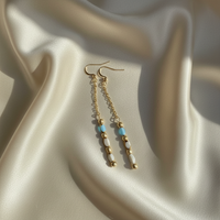 Thread Drop Earrings · Coastal Glass