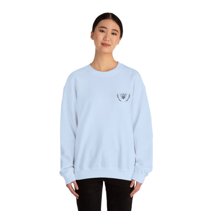 Bee & Wreath Embroidered Crewneck Sweatshirt - Unisex