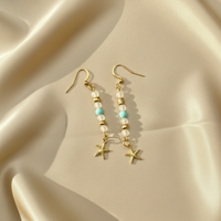 Seafoam Star Drops · 18K Gold Filled