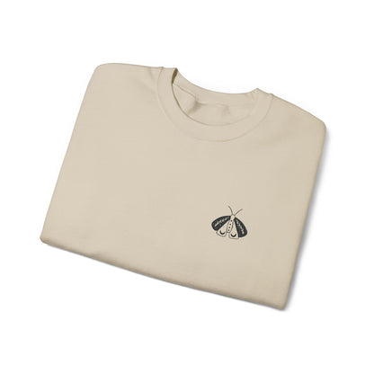 Luna Moth Embroidered Crewneck Sweatshirt - Unisex