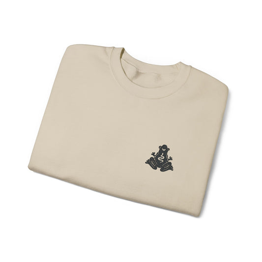 Frog Embroidered Crewneck Sweatshirt - Unisex