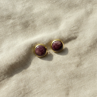 Dot Studs · Pink Jewel · Small