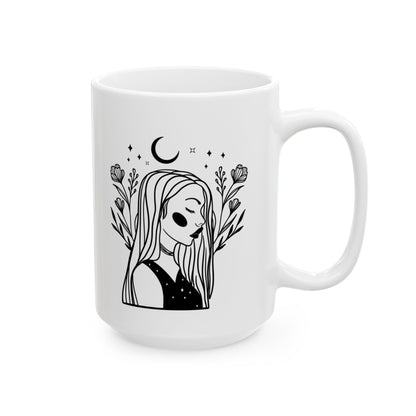 Lunar Woman Ceramic Mug, 11oz or 15oz