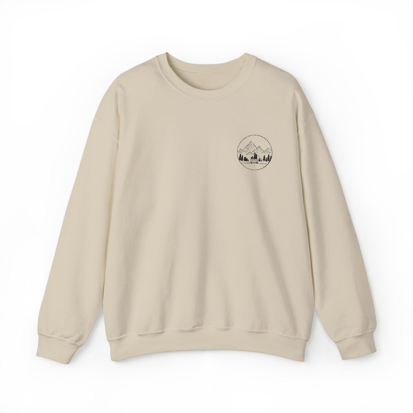 Mountain Majesty Embroidered Crewneck Sweatshirt - Unisex