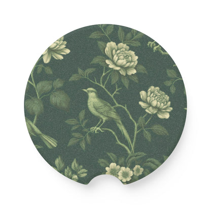 Green Chinoiserie - Soapstone Car Coaster