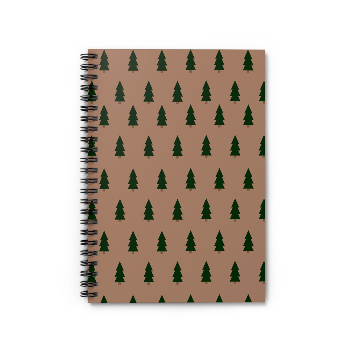 Christmas Tree Pattern Journal - 6x8 Spiral Notebook