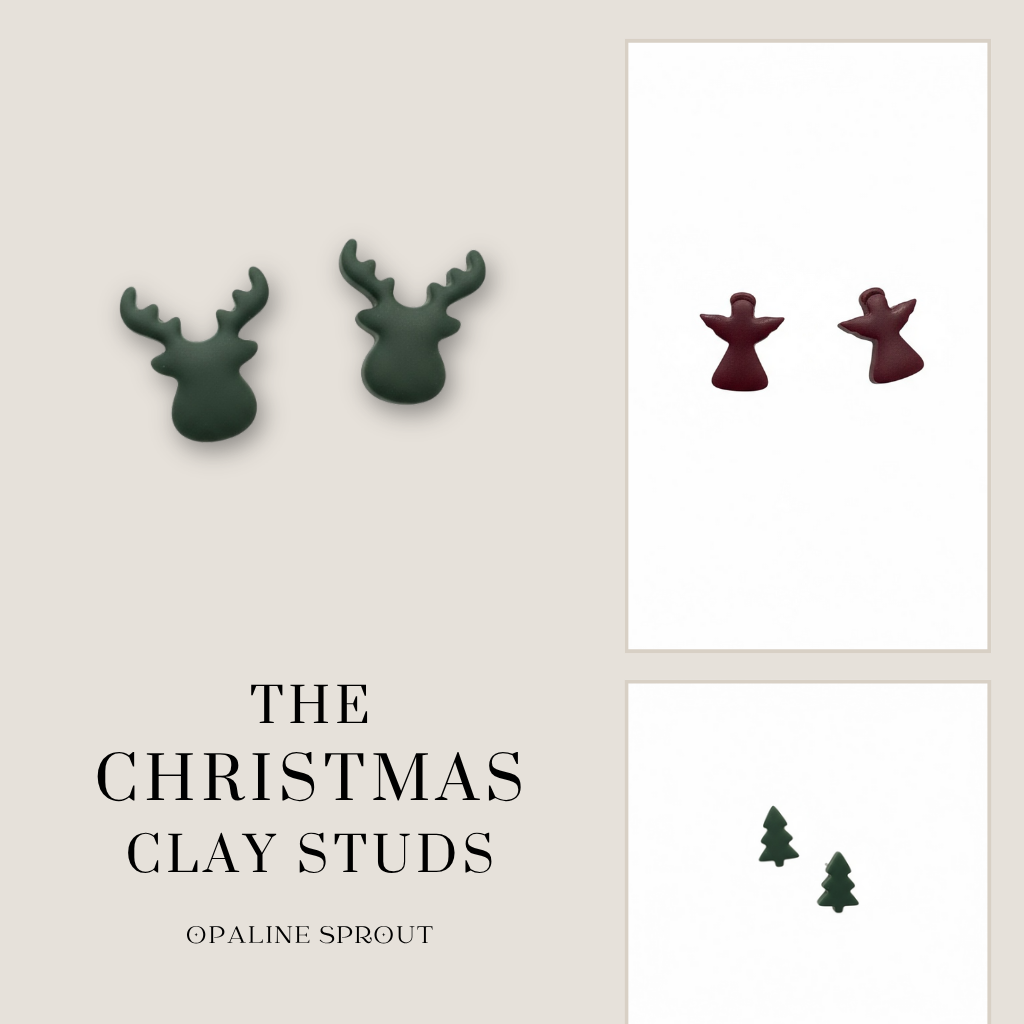 The Christmas Clay Studs – Winter Collection