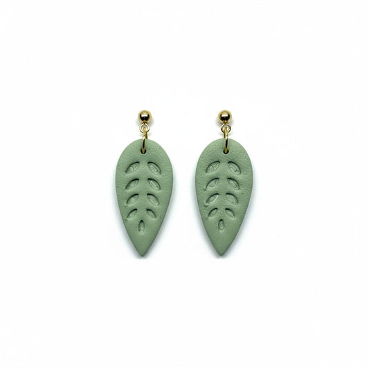 The Leaf Drop Earrings – Prickly Pear · Garden Collection