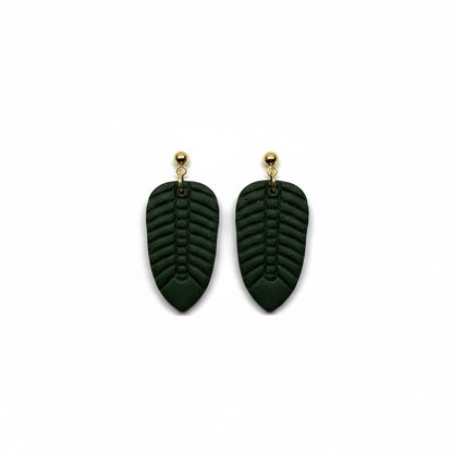 The Leaf Drop Earrings – Forest · Autumn Collection