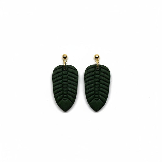 The Leaf Drop Earrings – Forest · Garden Collection