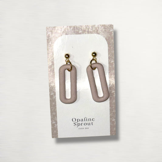The Link Drop Earrings – Prosecco – Winter Collection · Midnight Toast | Hypoallergenic 18K Gold-Plated – Handmade Jewelry