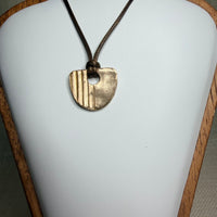 Sunrise Fan Pendant · Bronze