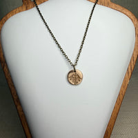 Sprig Disc Pendant · Bronze