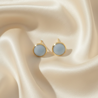 Dot Studs · Hazy Blue · Small