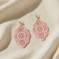 Alhambra Drop Earrings · Blush Pink