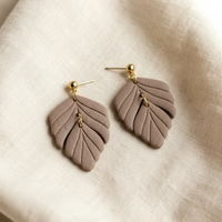Driftleaf Drop Earrings · Cashmere Taupe