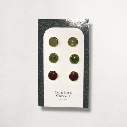 The Dot Studs – Special Edition | 18K Gold-Plated Hypoallergenic Resin Studs