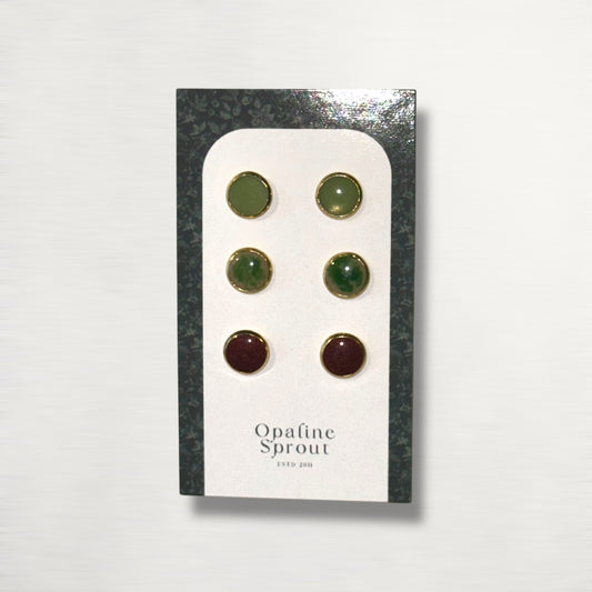 The Dot Studs – Special Edition | 18K Gold-Plated Hypoallergenic Resin Studs