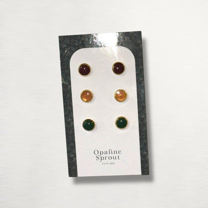 The Dot Studs – Special Edition | 18K Gold-Plated Hypoallergenic Resin Studs