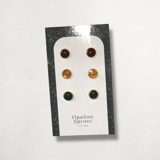 The Dot Studs – Special Edition | 18K Gold-Plated Hypoallergenic Resin Studs