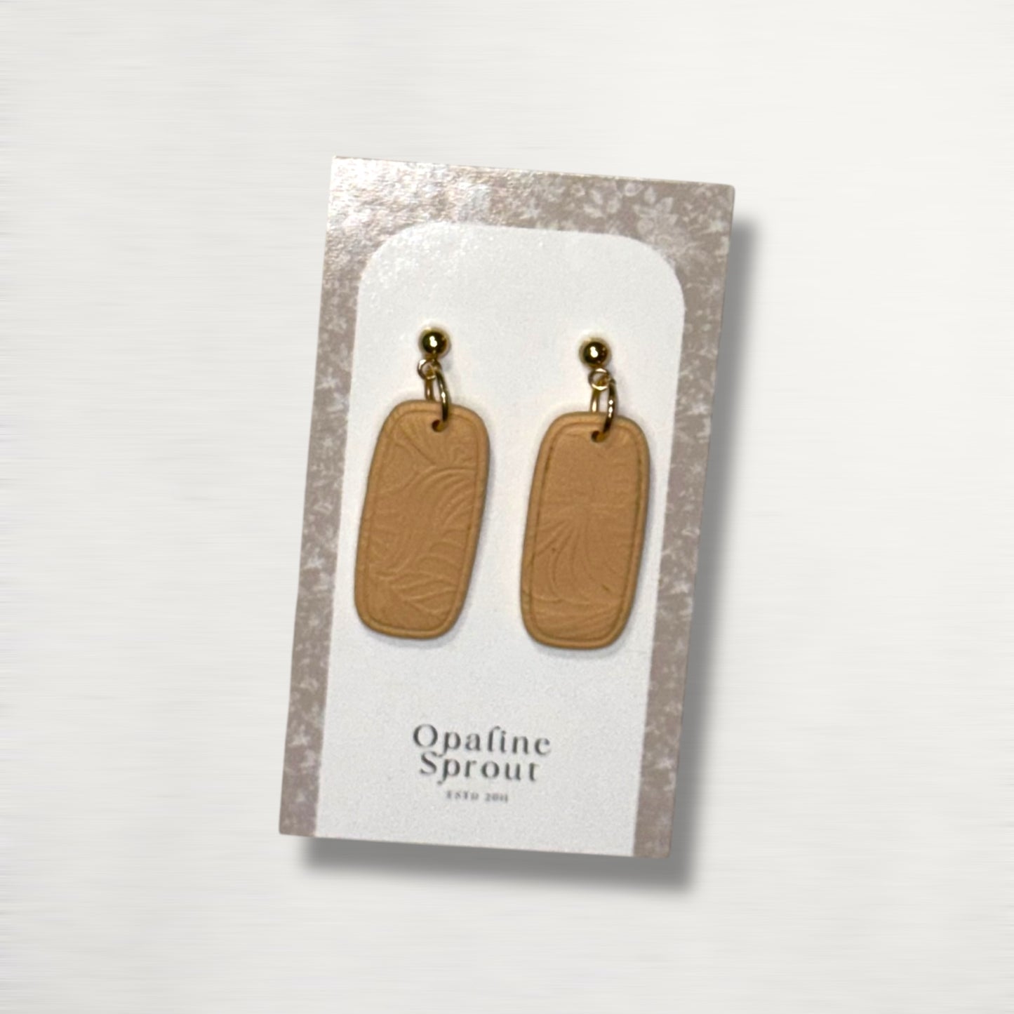 The Tablet Drop Earrings – Golden Hour · Autumn Collection