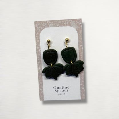 The Lotus Bloom Earrings – Forest · Garden Collection
