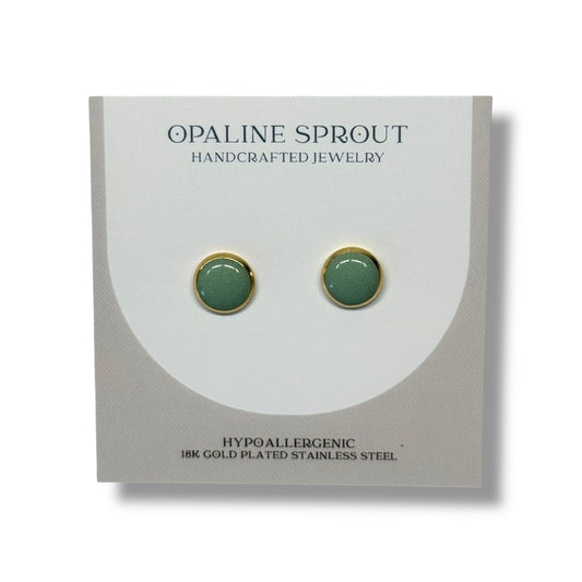 The Dot Studs – Sea Glass · Water Collection · Medium