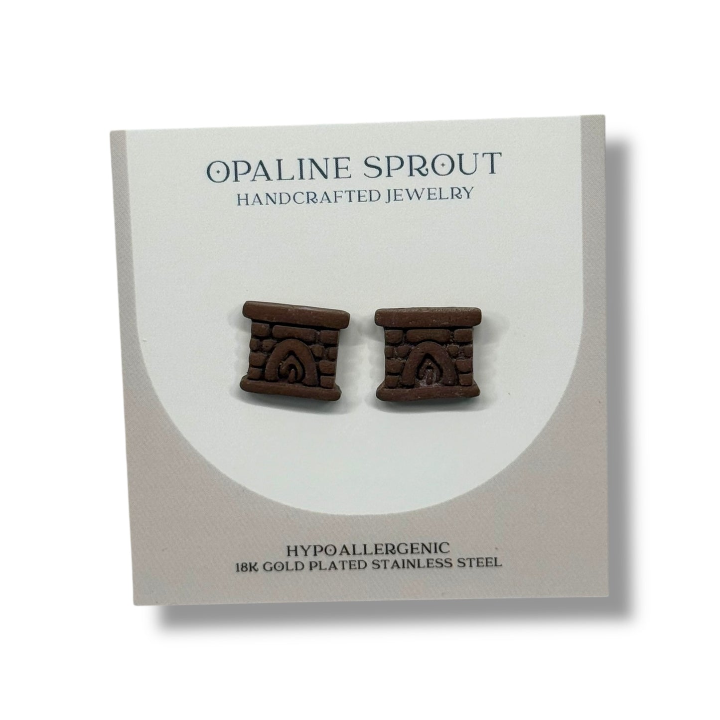 The October Studs – Brown · Fireplace